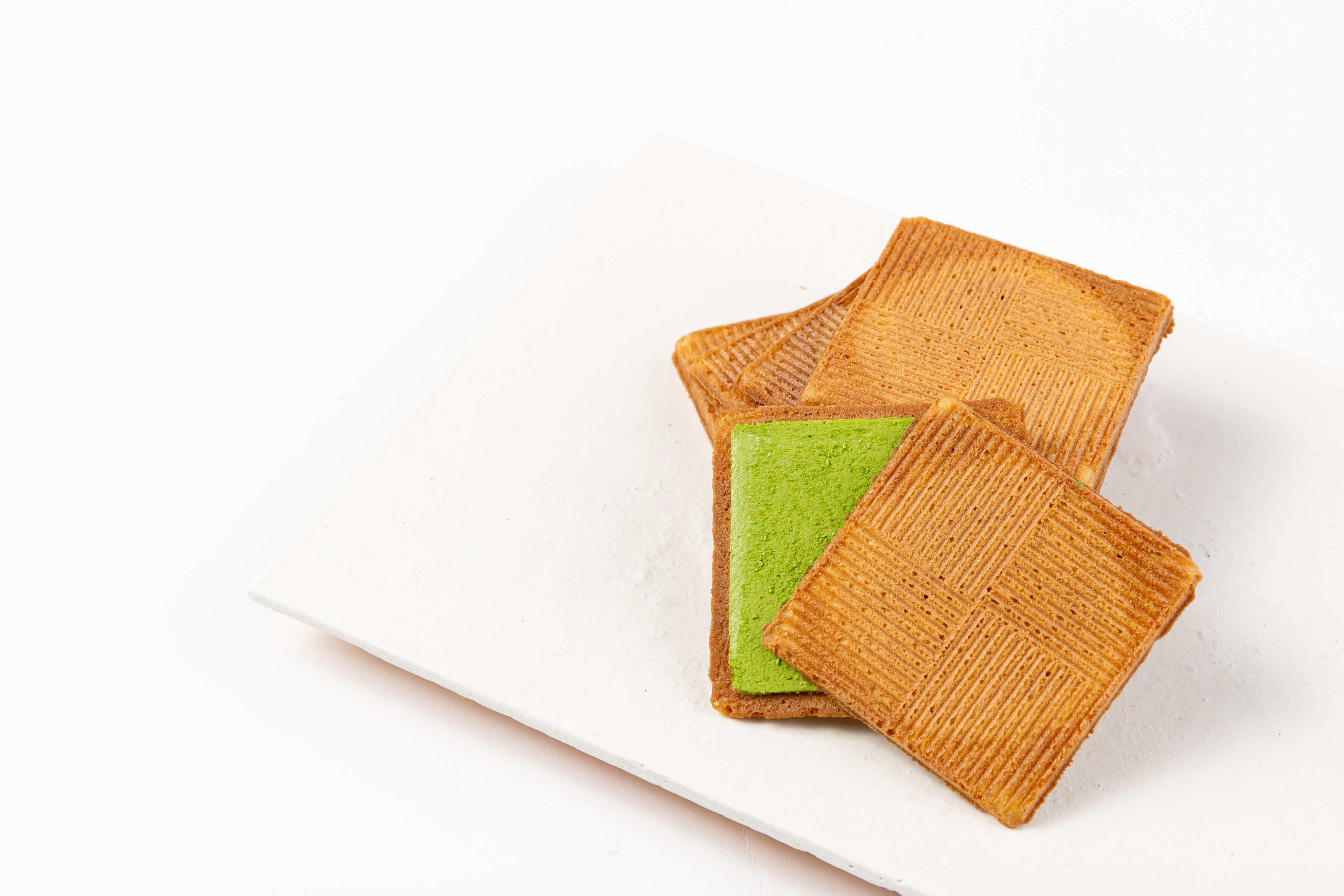 抹茶クリームせんべい（4枚）